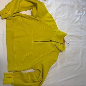 lululemon athletica Scuba Half-Zip Pullover Sweater in Neon Yellow